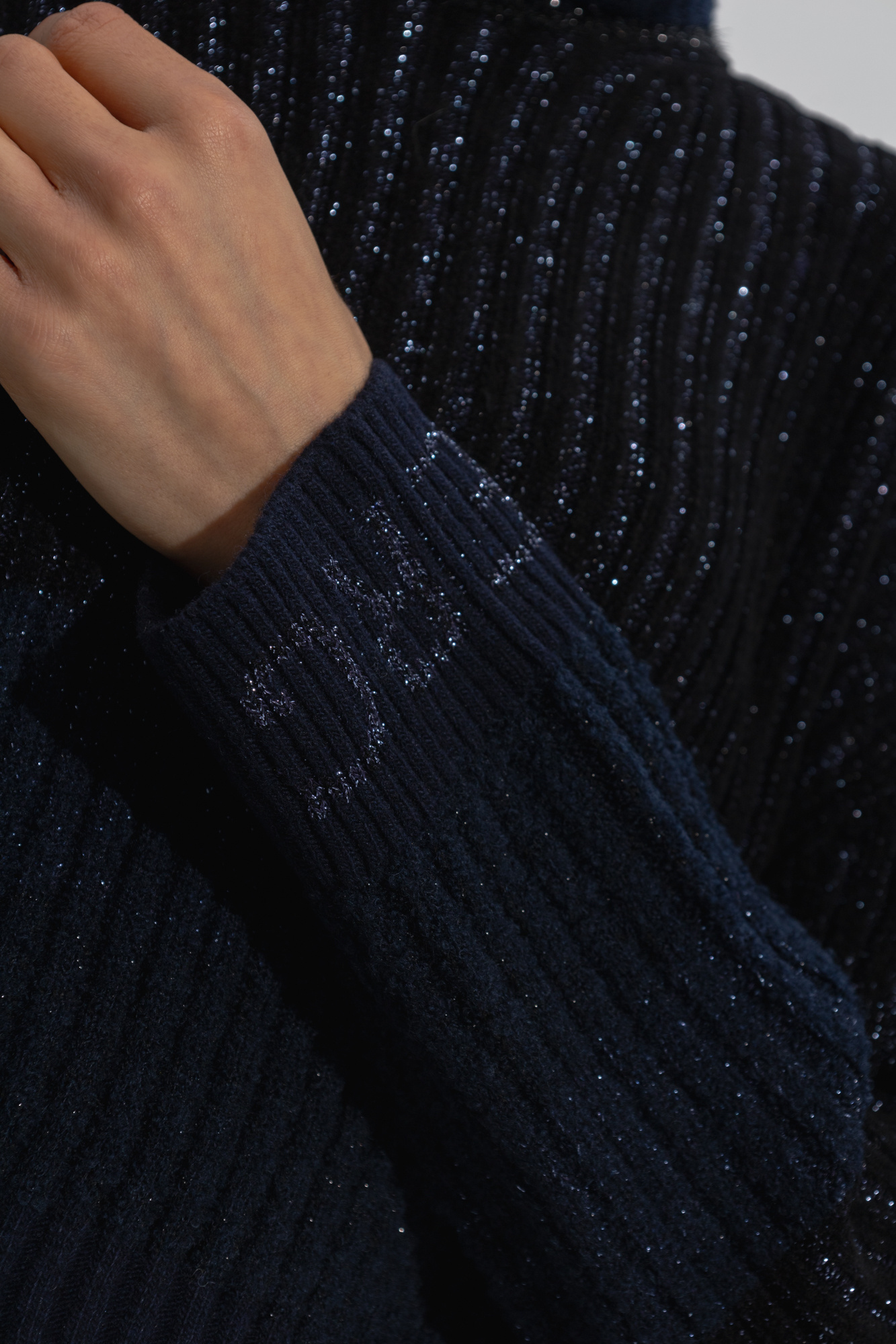 Navy blue shop ribbed turtleneck